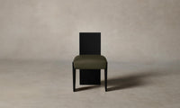 The Garrett Dining Chair - Pebbled Leather Truffle