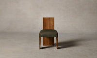 The Garrett Dining Chair - Pebbled Leather Truffle