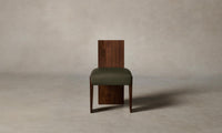 The Garrett Dining Chair - Pebbled Leather Truffle