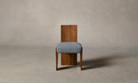 The Garrett Dining Chair - Performance Mélange Weave Aegean