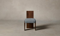 The Garrett Dining Chair - Performance Mélange Weave Aegean