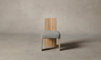 The Garrett Dining Chair - Performance Mélange Weave Flint