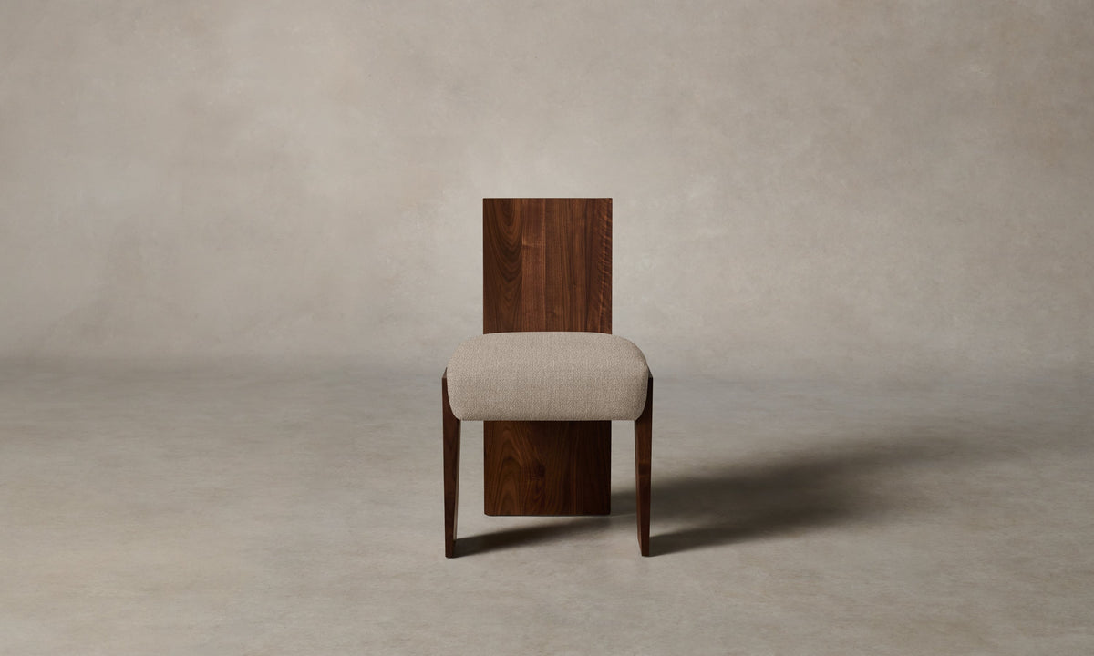 The Garrett Dining Chair - Performance Textural Weave Earthen