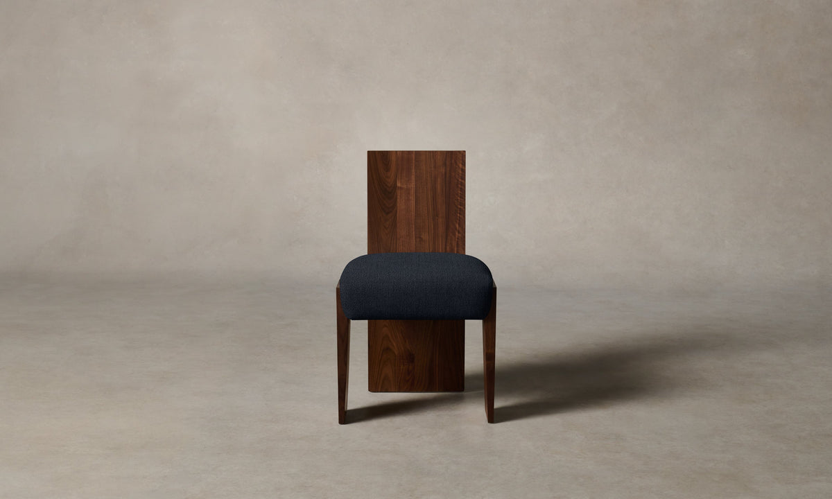 The Garrett Dining Chair - Performance Textural Weave Marina