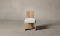 The Garrett Dining Chair - Performance Linen Weave Pure White