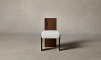 The Garrett Dining Chair - Performance Linen Weave Pure White