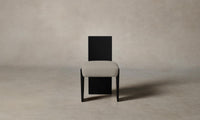 The Garrett Dining Chair - Performance Textured Linen Flax