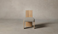 The Garrett Dining Chair - Performance Textured Linen Flax