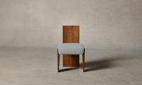 The Garrett Dining Chair - Performance Linen Weave Cloud