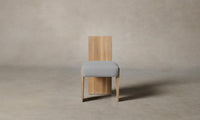 The Garrett Dining Chair - Performance Linen Weave Cloud