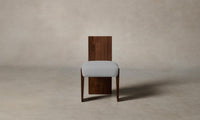 The Garrett Dining Chair - Performance Linen Weave Cloud