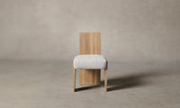 The Garrett Dining Chair - Performance Textured Tweed Snow