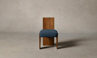 The Garrett Dining Chair - Performance Tweed Denim