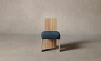 The Garrett Dining Chair - Performance Tweed Denim