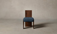 The Garrett Dining Chair - Performance Tweed Denim