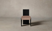 The Garrett Dining Chair - Performance Velvet Dusty Rose