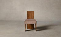 The Garrett Dining Chair - Performance Velvet Dusty Rose