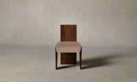 The Garrett Dining Chair - Performance Velvet Dusty Rose