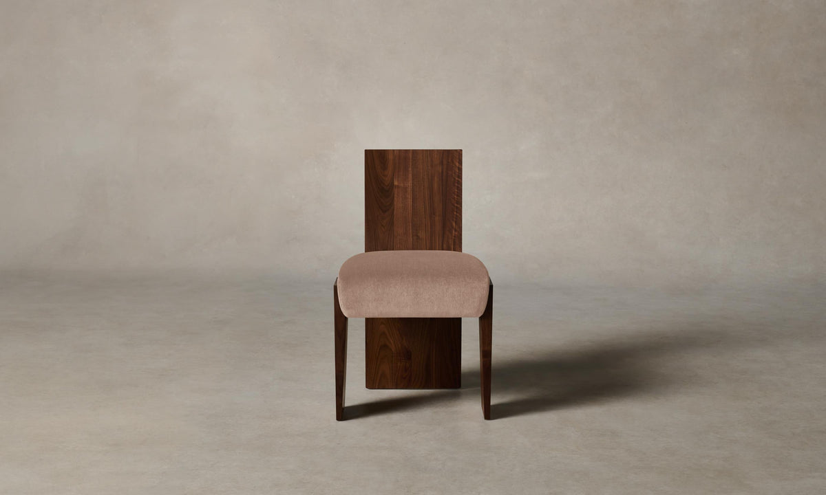 The Garrett Dining Chair - Performance Velvet Blossom