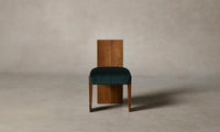 The Garrett Dining Chair - Performance Velvet Emerald