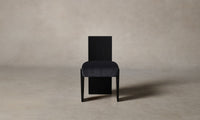 The Garrett Dining Chair - Performance Velvet Flannel