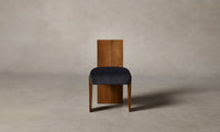 The Garrett Dining Chair - Performance Velvet Flannel