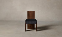 The Garrett Dining Chair - Performance Velvet Flannel