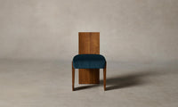 The Garrett Dining Chair - Performance Velvet Lagoon