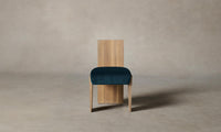 The Garrett Dining Chair - Performance Velvet Lagoon