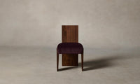 The Garrett Dining Chair - Performance Velvet Merlot