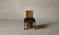 The Garrett Dining Chair - Performance Velvet Midnight