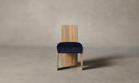 The Garrett Dining Chair - Performance Velvet Midnight