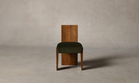 The Garrett Dining Chair - Performance Velvet Olive