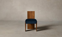 The Garrett Dining Chair - Performance Velvet Sapphire