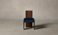 The Garrett Dining Chair - Performance Velvet Sapphire