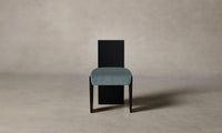 The Garrett Dining Chair - Performance Velvet Sky