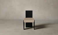 The Garrett Dining Chair - Performance Velvet Taupe