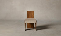 The Garrett Dining Chair - Performance Velvet Taupe