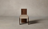 The Garrett Dining Chair - Performance Velvet Taupe