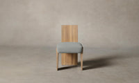 The Garrett Dining Chair - Performance Woven Chenille Rain