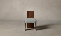 The Garrett Dining Chair - Performance Woven Chenille Rain