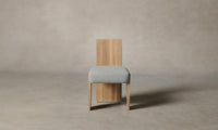 The Garrett Dining Chair - Performance Woven Chenille Steel