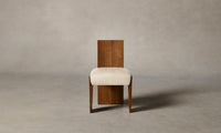 The Garrett Dining Chair - Tuscan Leather Bisque