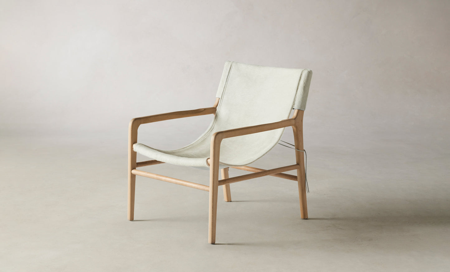 The Hayes Chair - Pony Hair Leather Snow