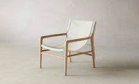 The Hayes Chair - Pony Hair Leather Snow