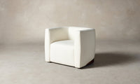 The Henri Swivel Chair - Italian Brushed Wool Vanilla