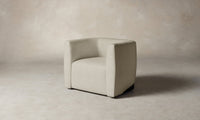 The Henri Swivel Chair - Merino Dusk