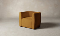 The Henri Swivel Chair - Mohair Amber