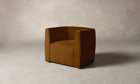 The Henri Swivel Chair - Mohair Brown Sugar