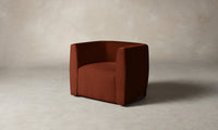 The Henri Swivel Chair - Mohair Spice